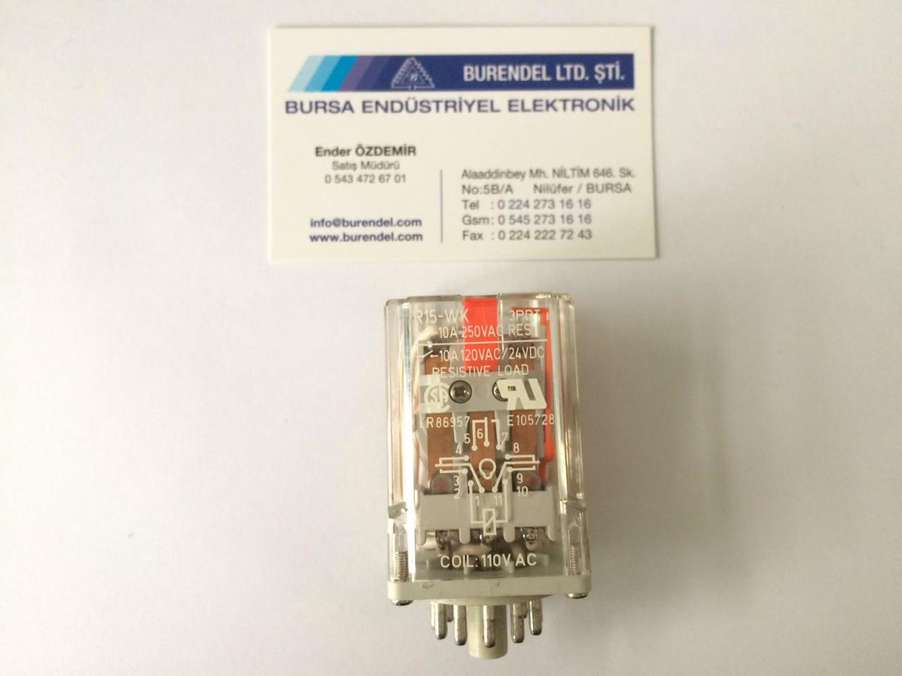 R15-WK 110VAC 3 KONTAK RELAY RELPOL