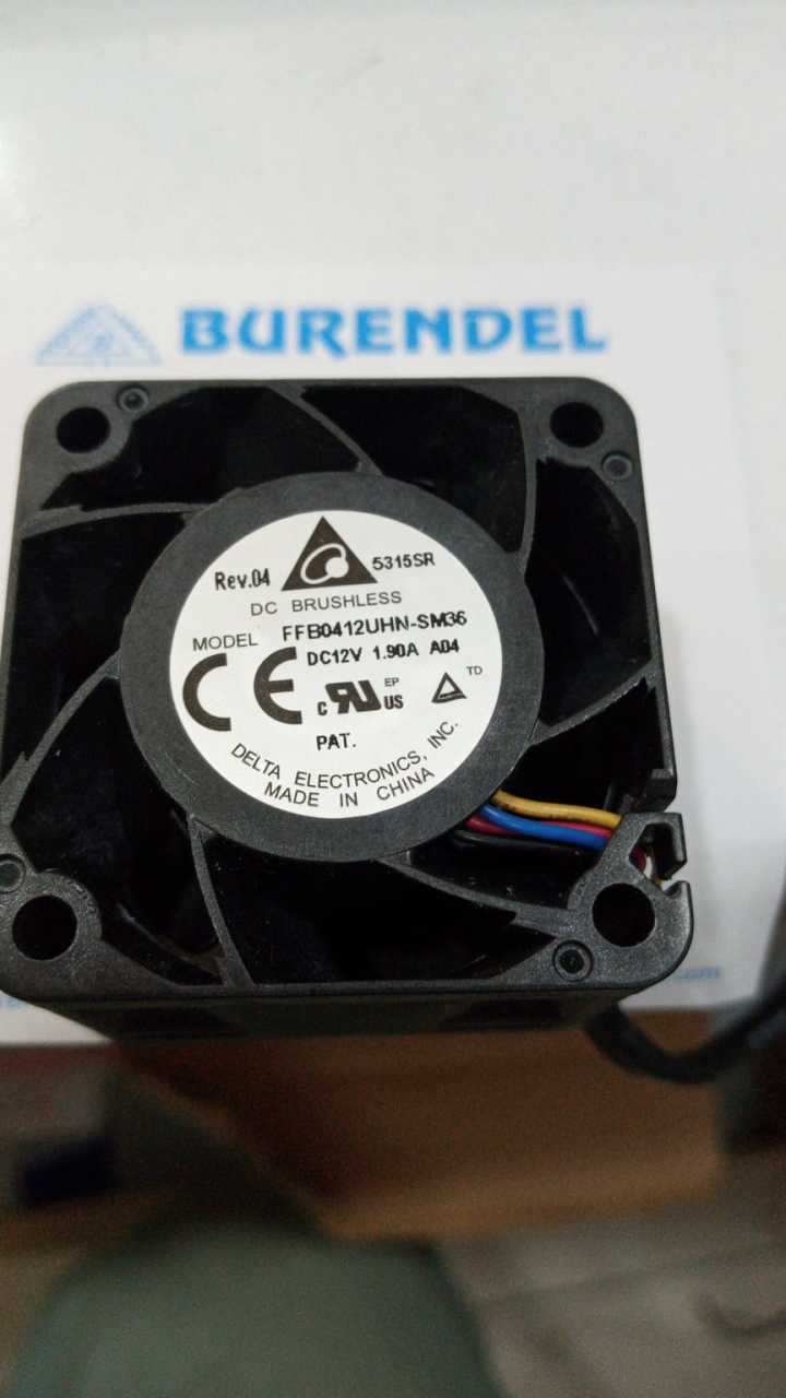 FFB0412UHN-SM36 40x40x28 DELTA FAN 12VDC 1.9A