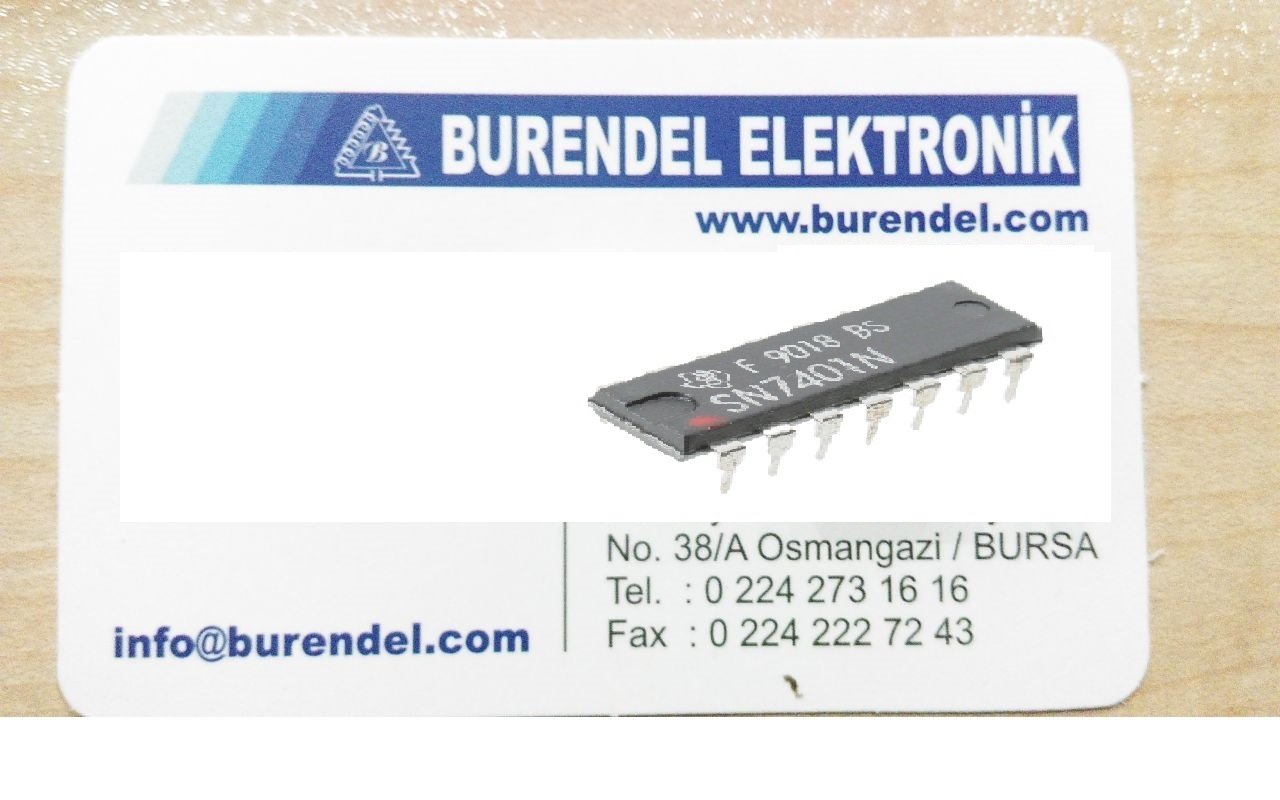 7401 DIP14 ENTEGRE BURENDEL