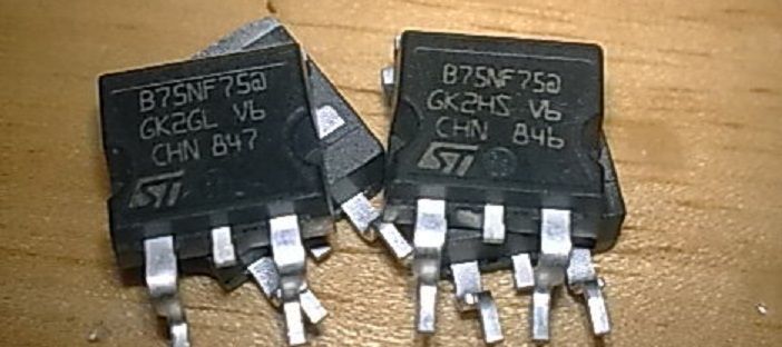 75NF75 TO263 D2PAK 75V B75NF75A  MOSFET
