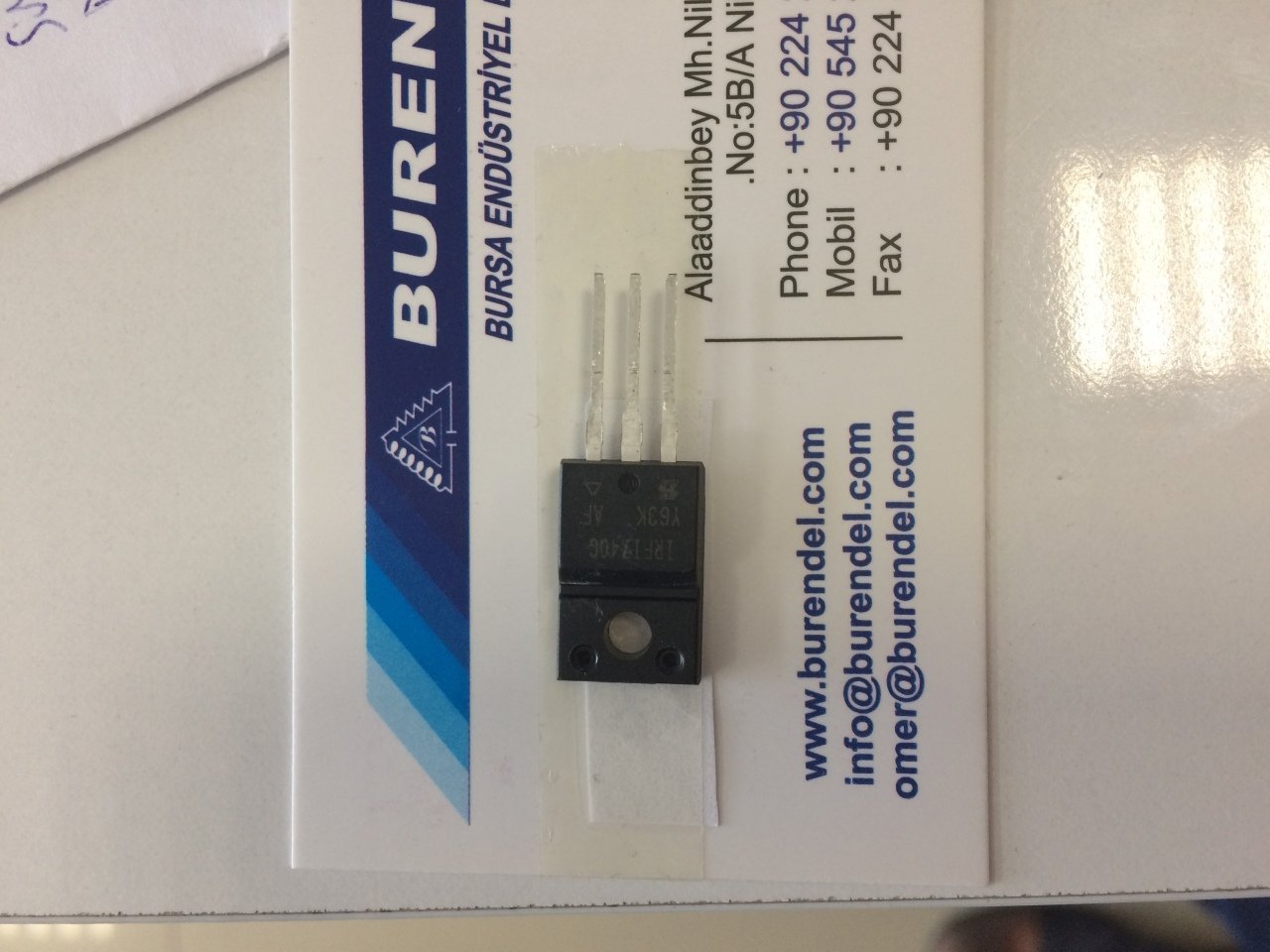 IRFI740G TO220 MOSFET BURENDEL