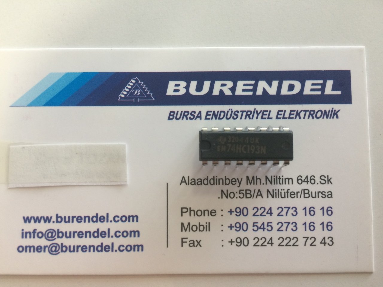 SN74HC193N DIP ENTEGRE BURENDEL